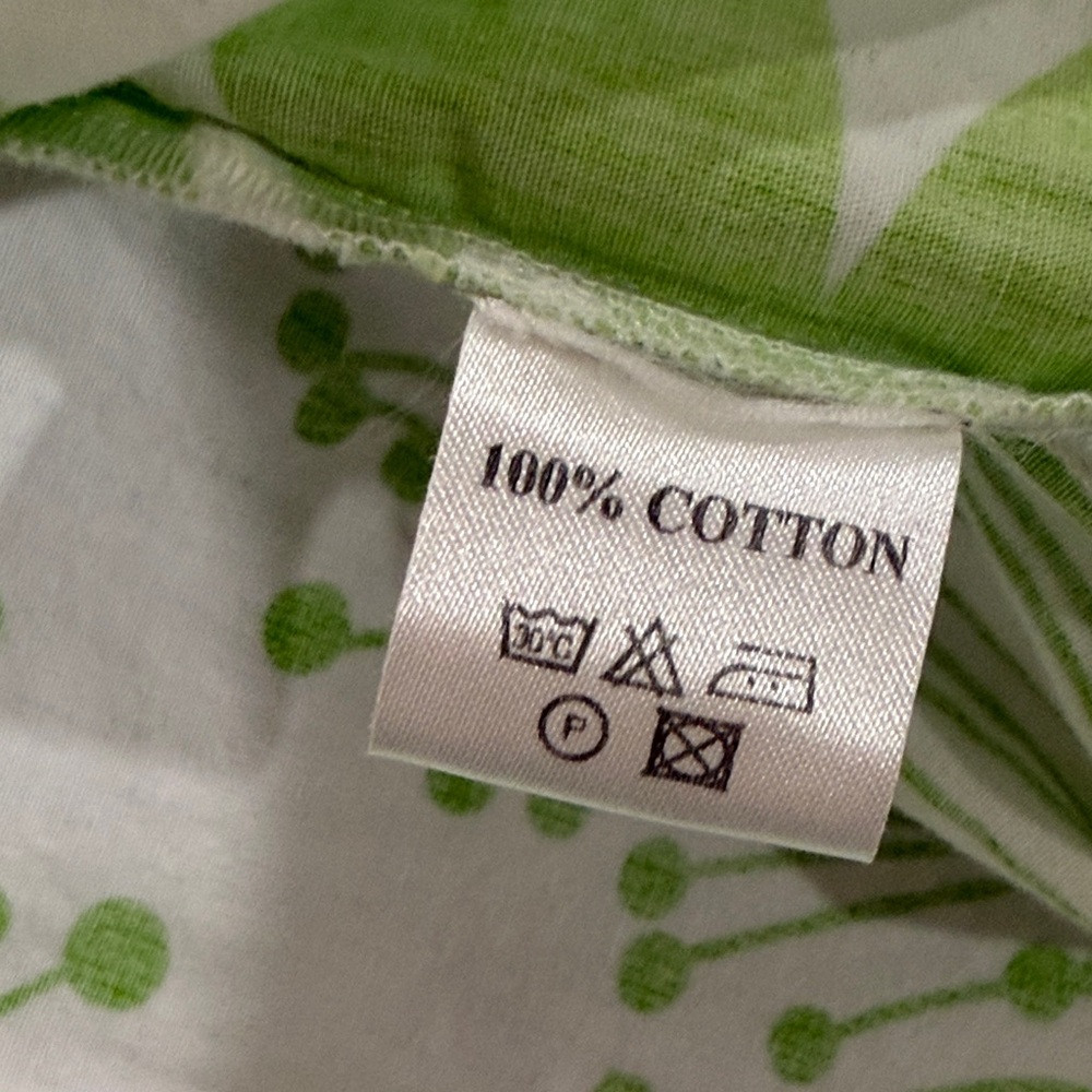 Report Collection - Trend Lime Green Floral Button-Up Shirt - size L - Picture 7 of 7